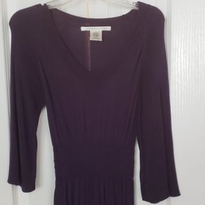 Purple sweater dress